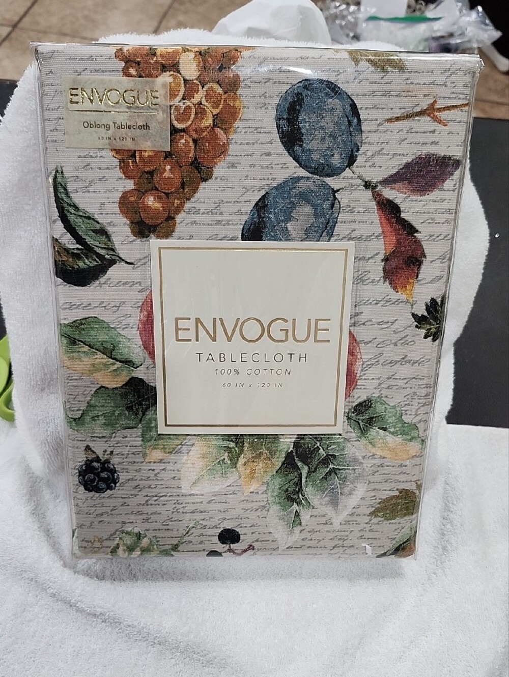 ENVOGUE AUTUMN FLORAL OBLONG TABLECLOTH